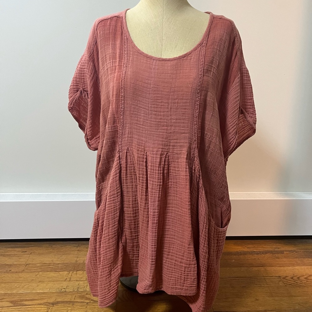 Free People Women's Pink Top